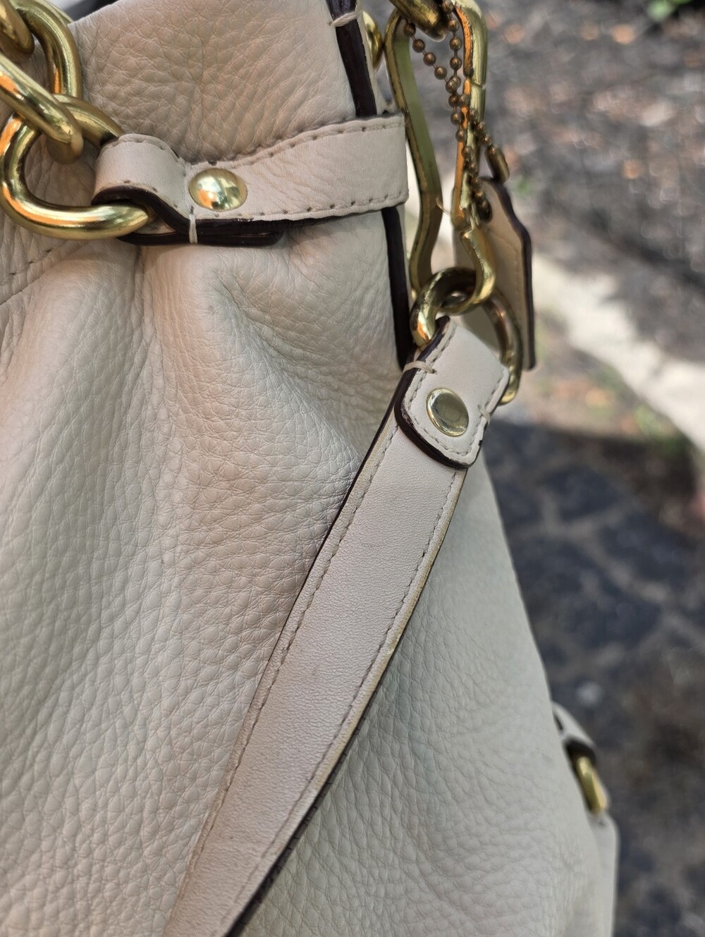 Coach Brook Leather Hobo Cream, Slouchy - Picture 16 of 16